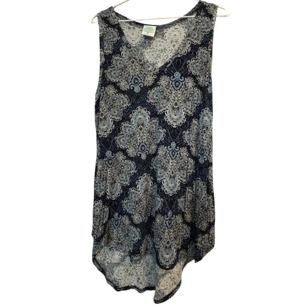 Freeloader blue paisley stretch tank XL